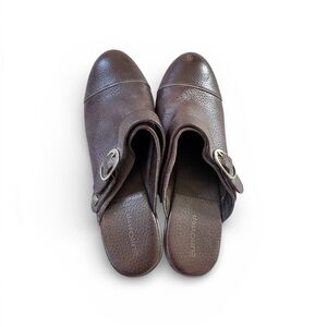 Eurostep "Megan" Brown Leather Clogs